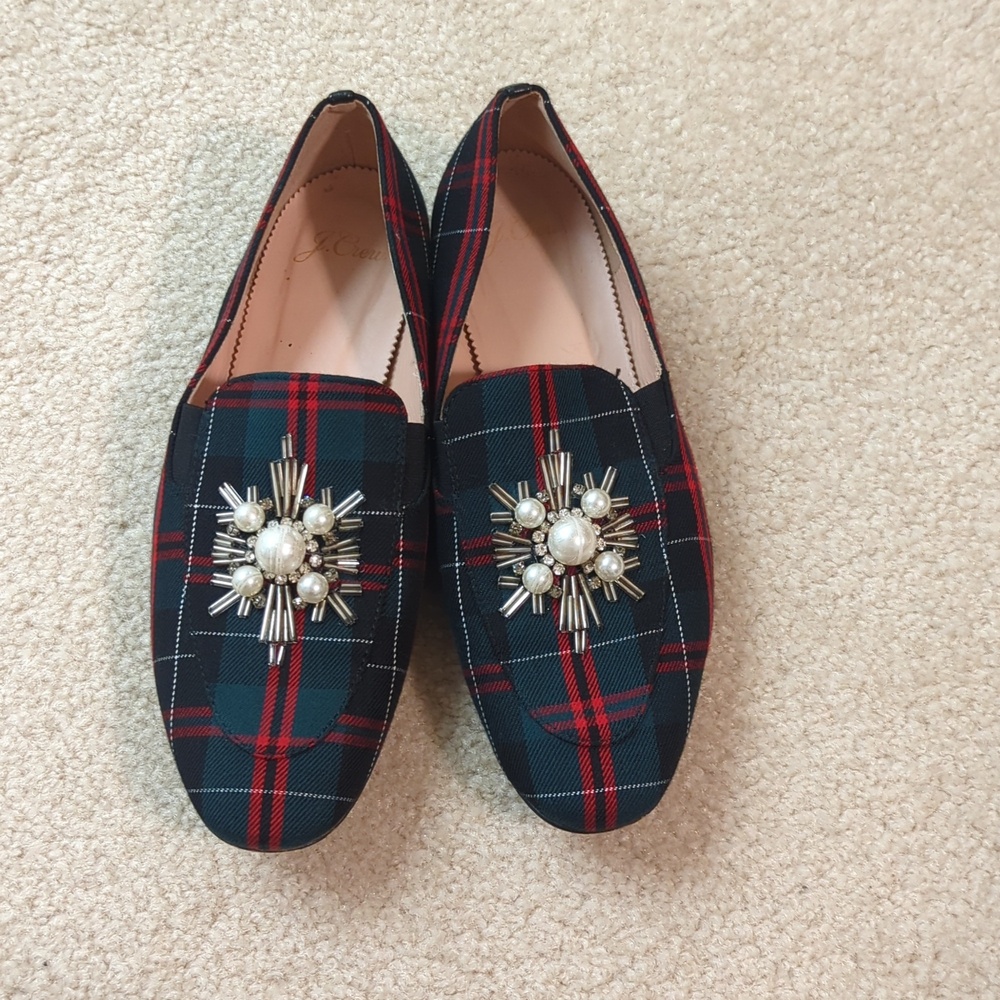Pretty Plaid J.Crew Loafers